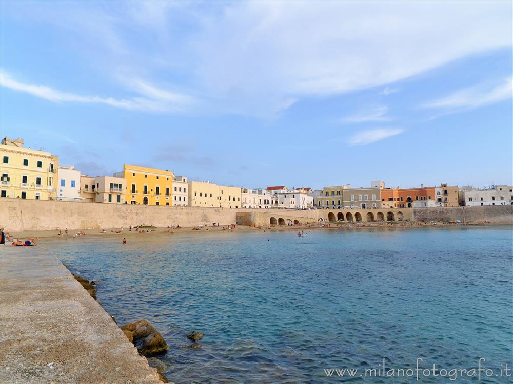 Gallipoli (Lecce, Italy) - The Puritate Beach and the Sauro Riviera seen from the Sailing Club